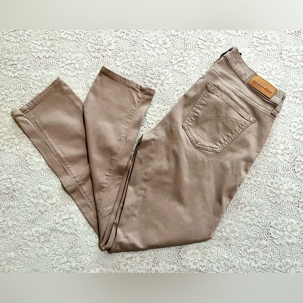 EUC 29 Khaki Tan Big Star Skinny Jeans